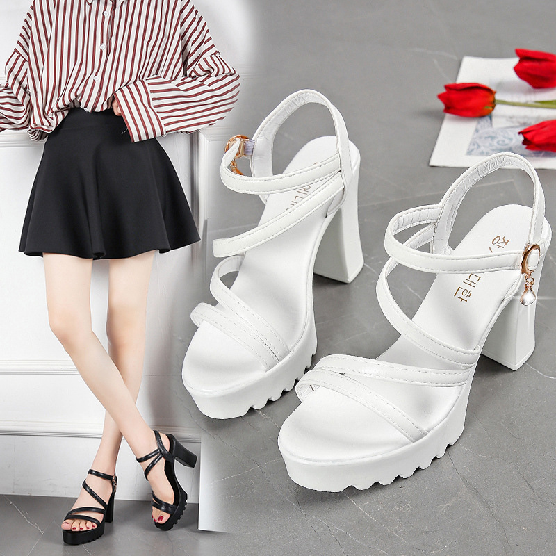 Chunky Heel High Heeled Sandals foto 4