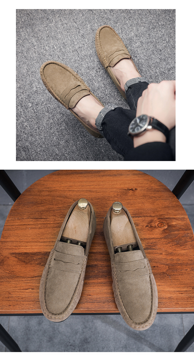 Men's Casual Flat Leather Shoes foto 3