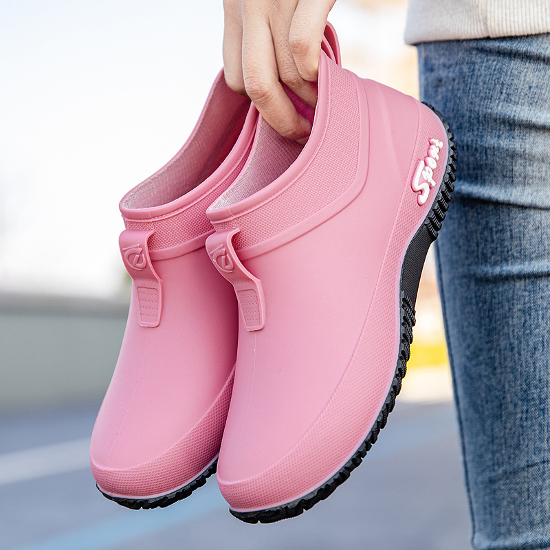 Low Top Waterproof Non-slip Camping Rain Boots foto 2