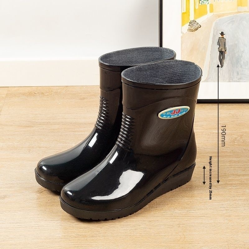 Women's Casual Rain Boots Middle Tube Non-slip foto 5