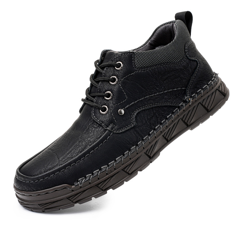 Plus Velvet Casual Shoes Male Plus Size High-top Platform foto 3