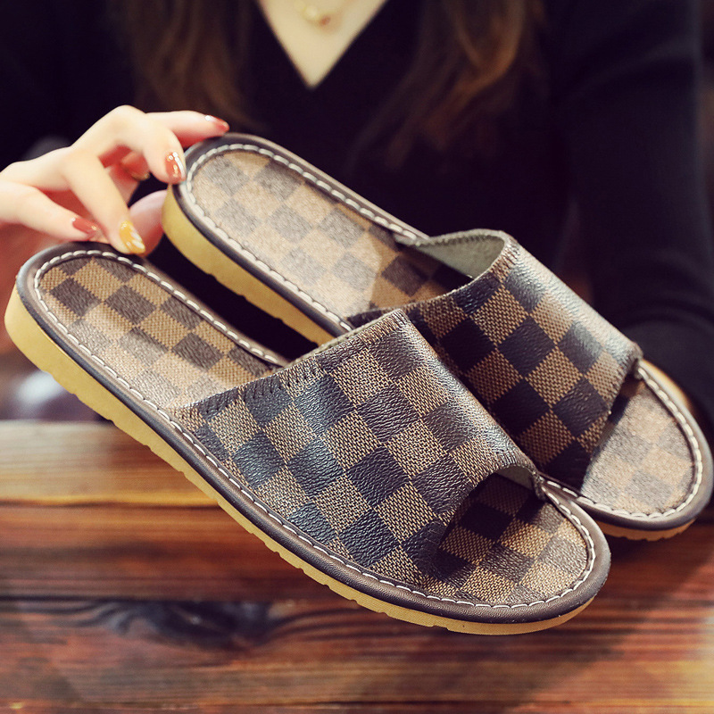 Men's And Women's Fashion Soft Bottom Non-slip Household Deodorant Slippers foto 5