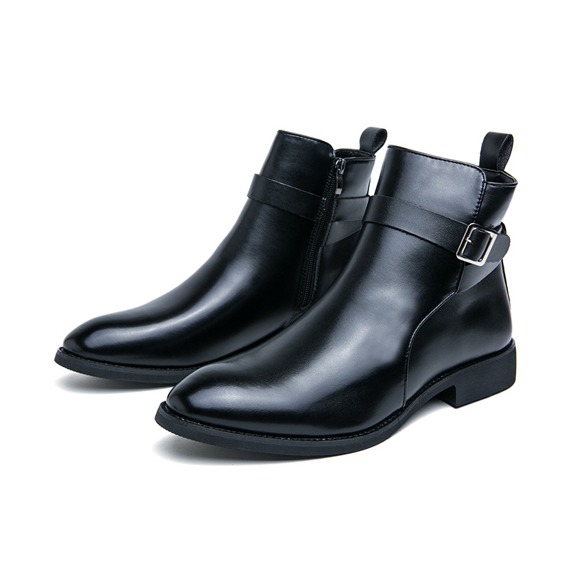High-top British Fall Winter Men Western Boots Men foto 4