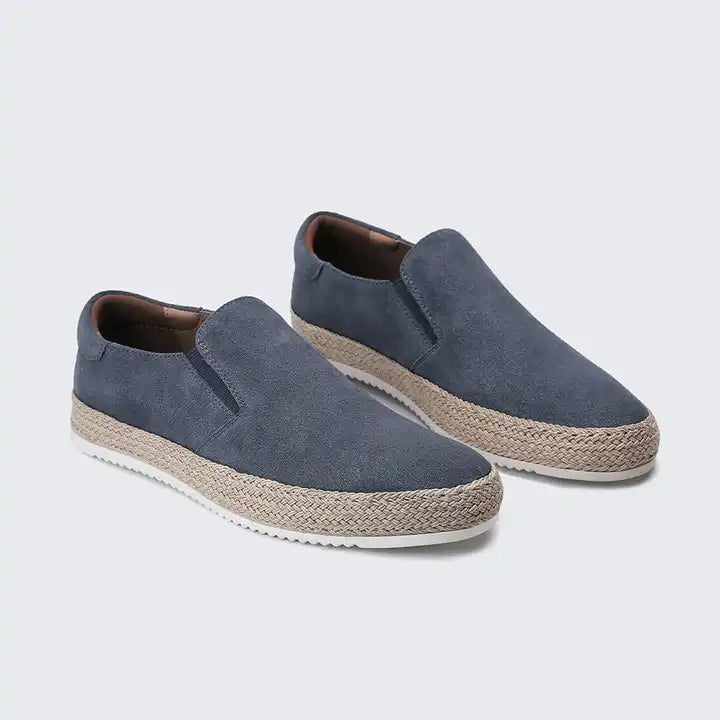New Men's Round Toe Pumps Straw Men's Shoes foto 5