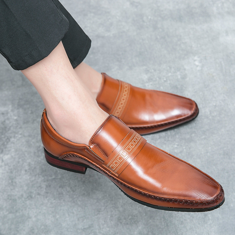 Breathable Business Casual Leather Shoes foto 2