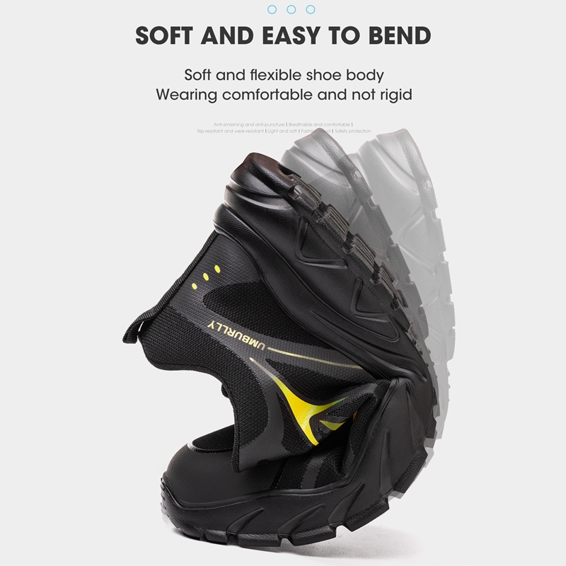 Labor Protection Anti-smashing And Anti-penetration Safety Shoes Steel Toes foto 2