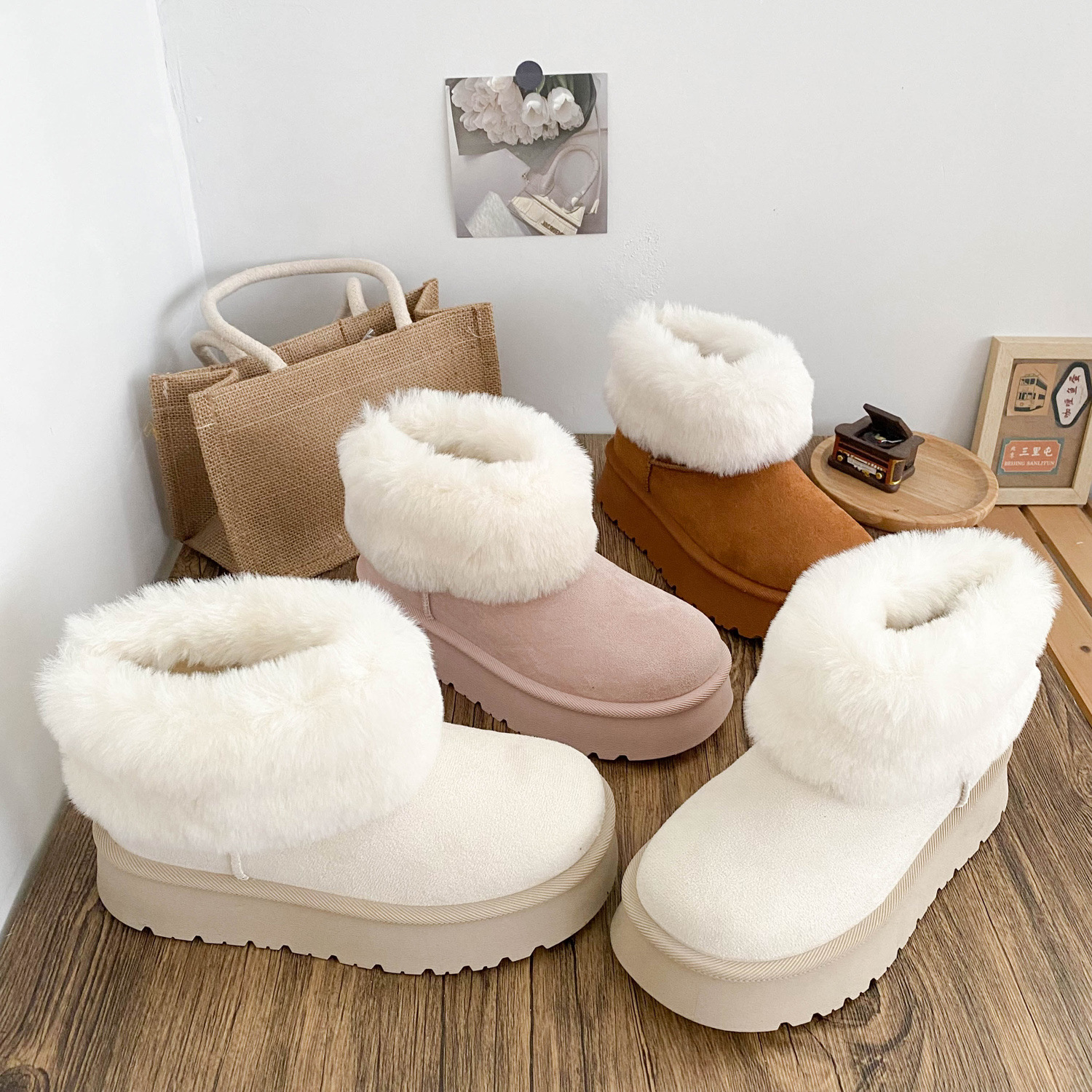 Women's Short-tube Snow Boots With Latex Insoles foto 2