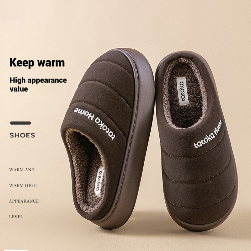 New Cotton Waterproof Plush Autumn And Winter Warm Non-slip Platform Fleece Lined Cotton Shoes foto 5
