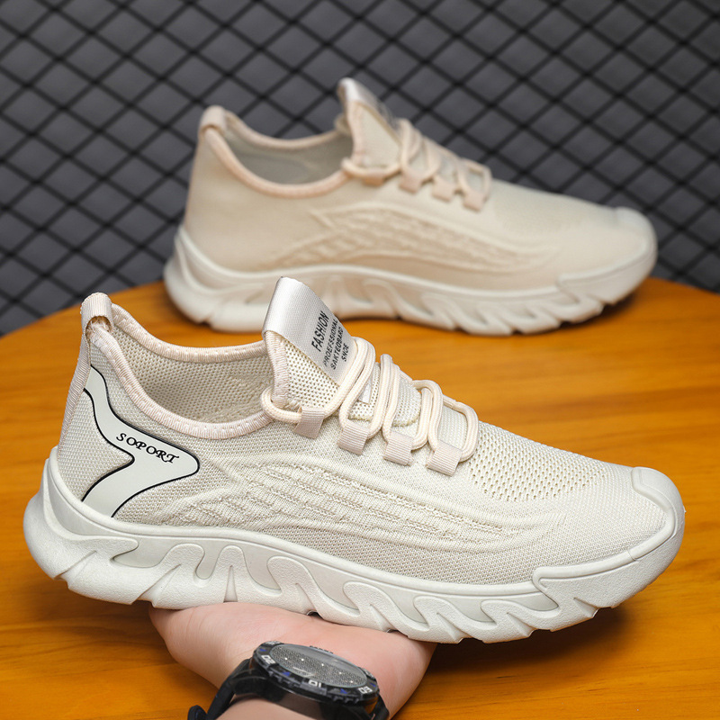 Spring New Breathable Thin Mesh Flyknit Casual Versatile Men's Sneakers foto 2