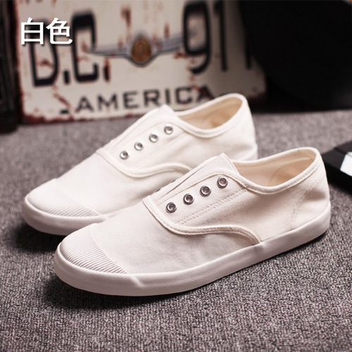 Men's Canvas Shoes Korean-style Low-top Flat foto 4