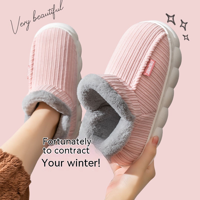 Men's And Women's Fashion Home Indoor Non-slip Warm Slippers foto 2