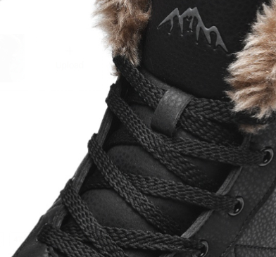 Plus-size Snow Boots For Men Fleece-lined Thickene Anti-slip Waterproof Winter Warm foto 5