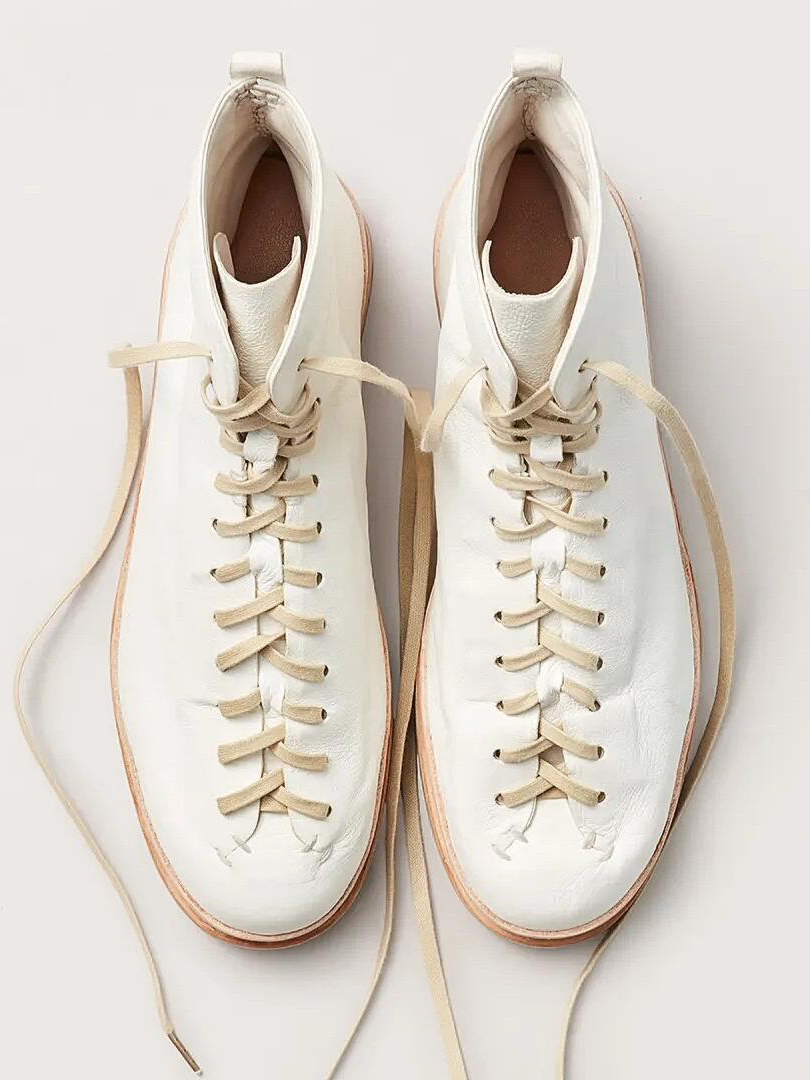 Leather Casual Shoes Platform Boxing Board Shoes foto 2