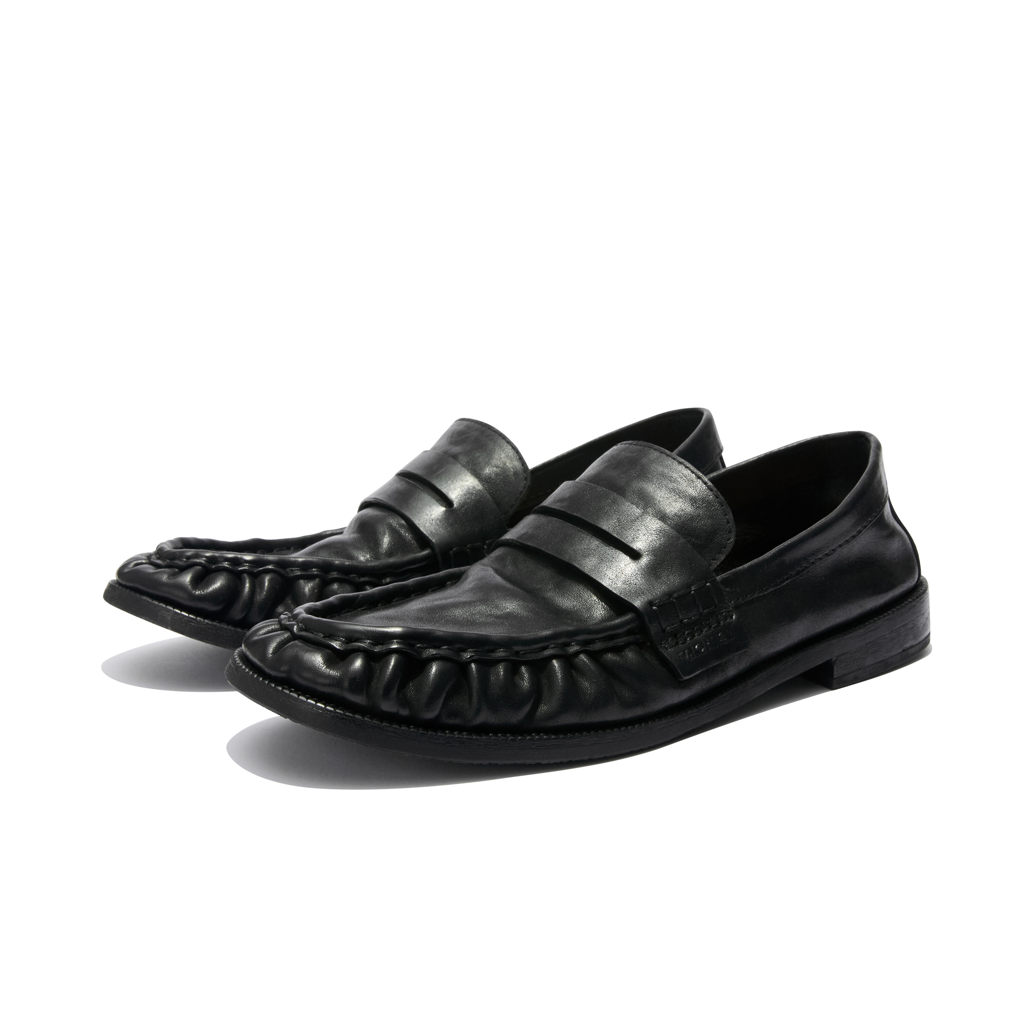 Mapi Neri Soft Crinkled Washed Leather Loafers foto 4