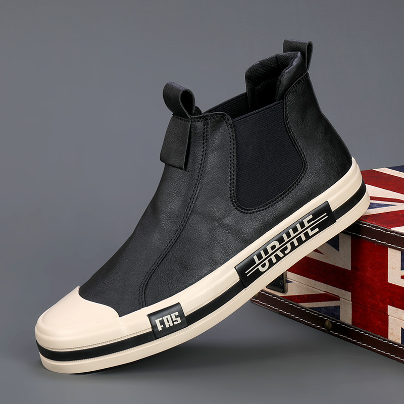 All-match Fashion Men's High-top Board Shoe foto 3