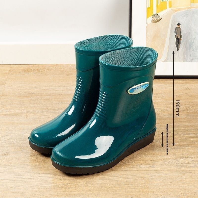 Women's Casual Rain Boots Middle Tube Non-slip foto 4