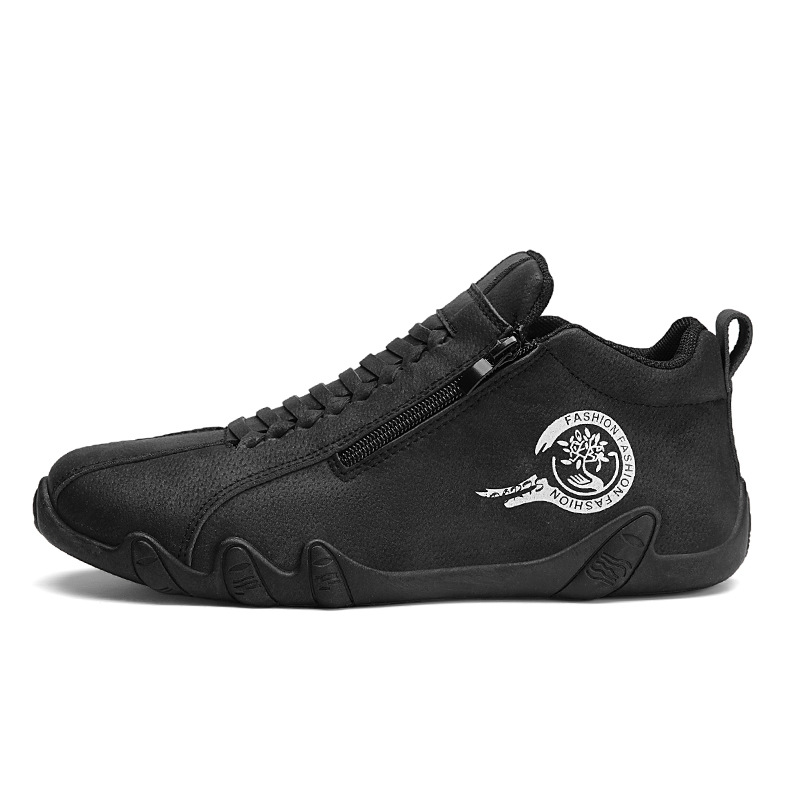 Plus-size Leather Waterproof Low-top And Mid-top Outdoor Sneakers foto 4