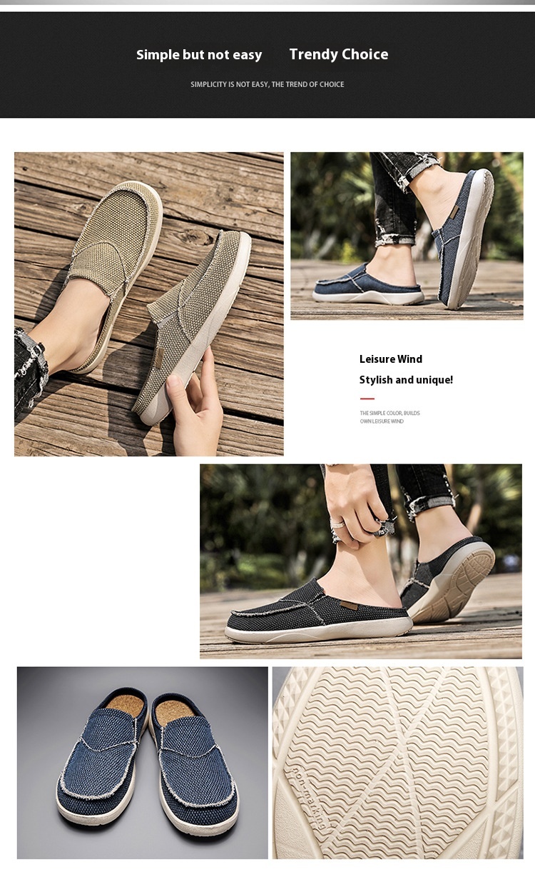 Loafers Half Slippers Men's Lightweight Summer Men's Leisure Pump Men's foto 5