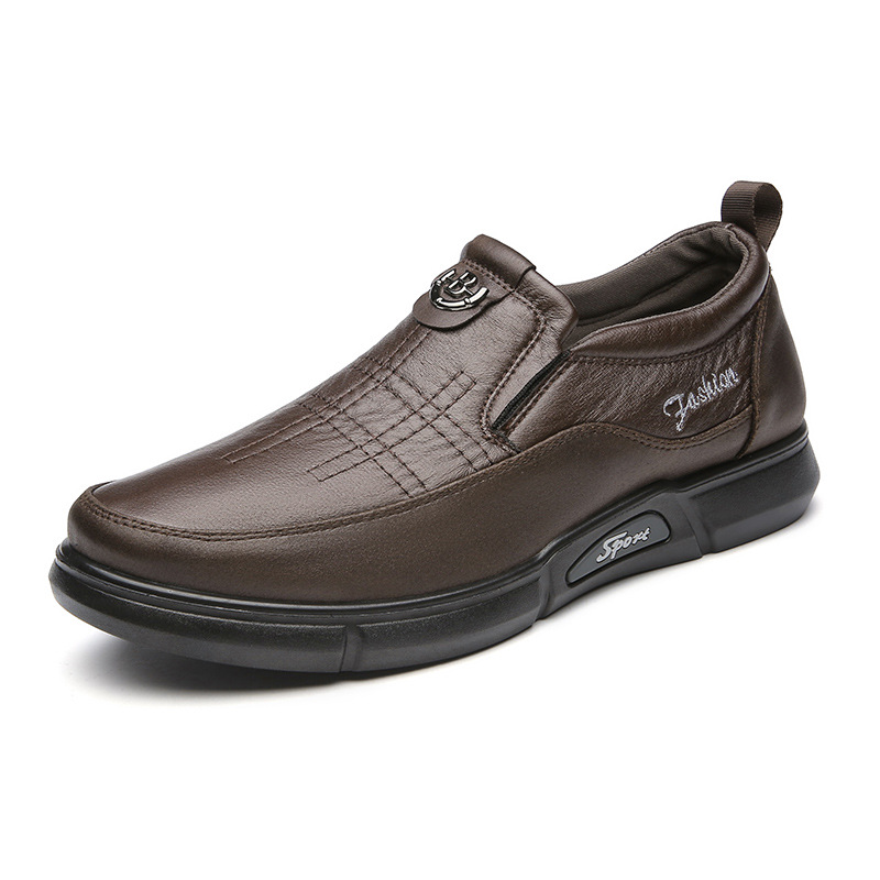 Men's Leather Shoes Daddy's Shoes For Middle-aged And Elderly People Soft Bottom foto 5
