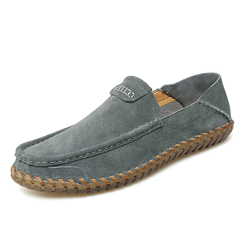 Autumn Leather Slip-on Lazy Shoes Men foto 4