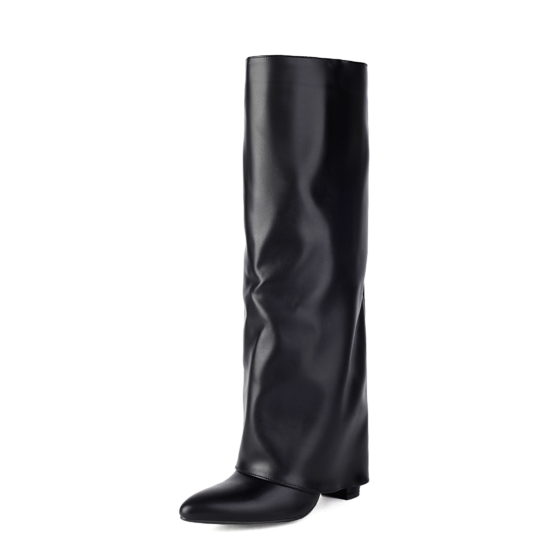 Women's Autumn And Winter Plus Size Thick High Heel Boots foto 2