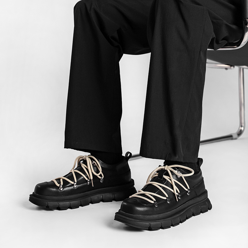 Fashion Personality Men's High Top British Style Boots foto 2
