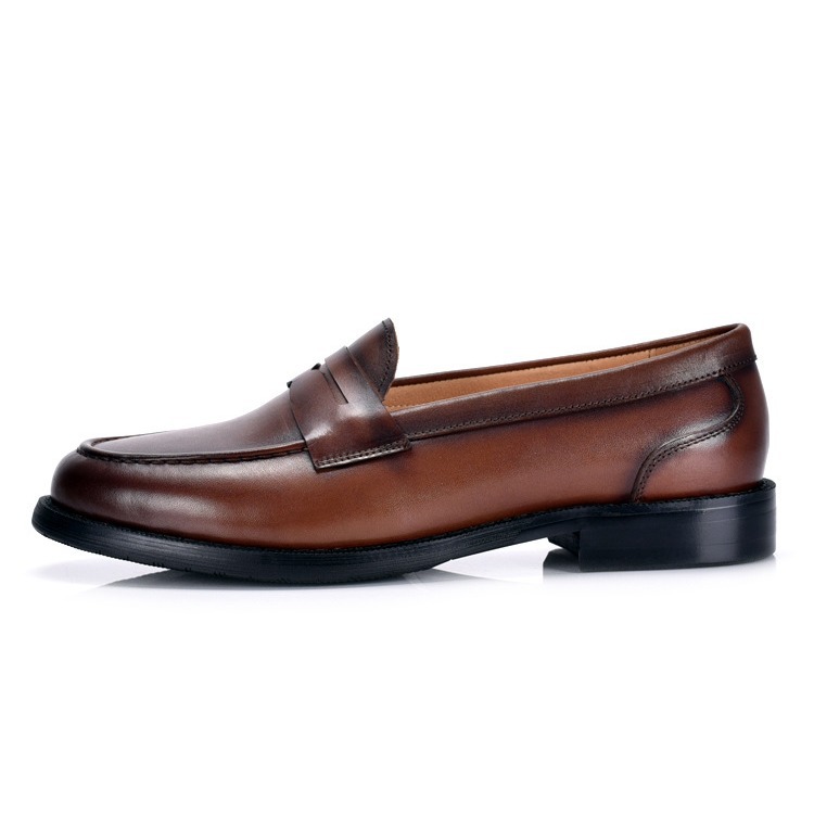 Mens British-style Vintage Slip-on Low-cut Loafers foto 5