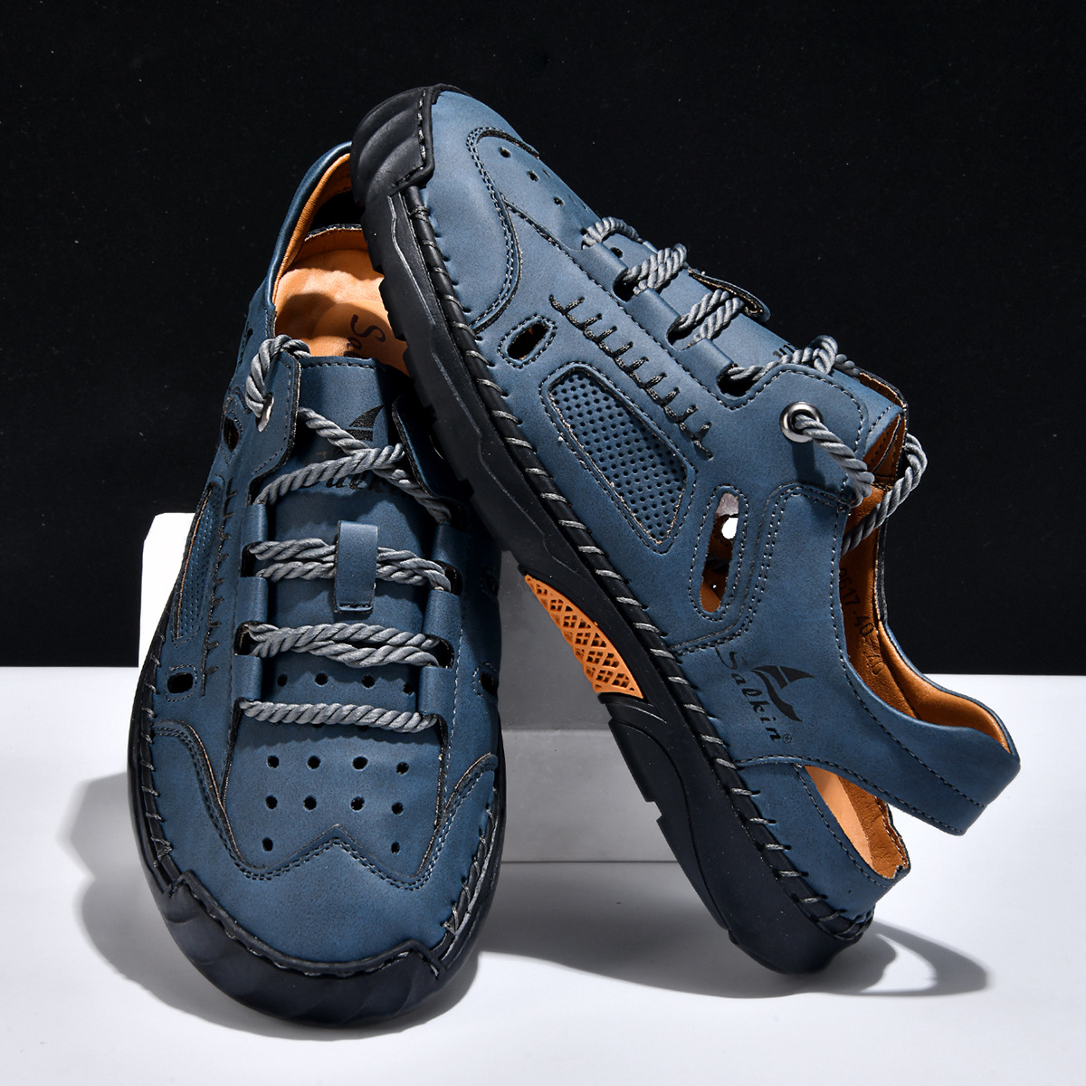 Hand-sewn Casual Closed-toe Sandals foto 3
