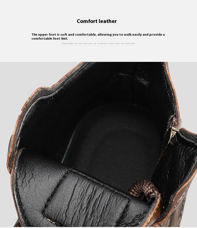Retro British Style High Cut Martin Boots For Men foto 5