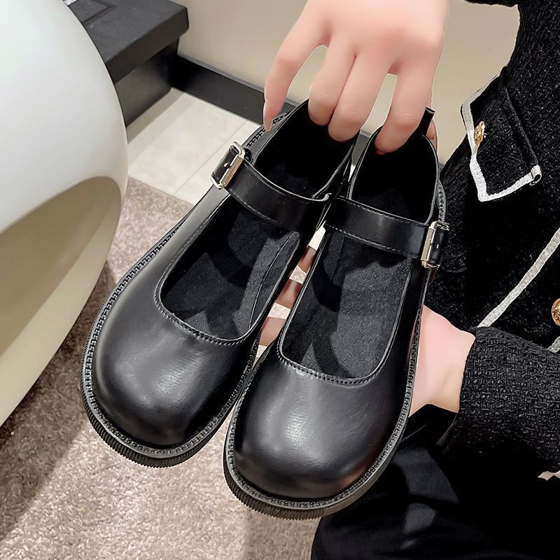 Womens French-style Mary Jane Shoes With Chunky Heels foto 4