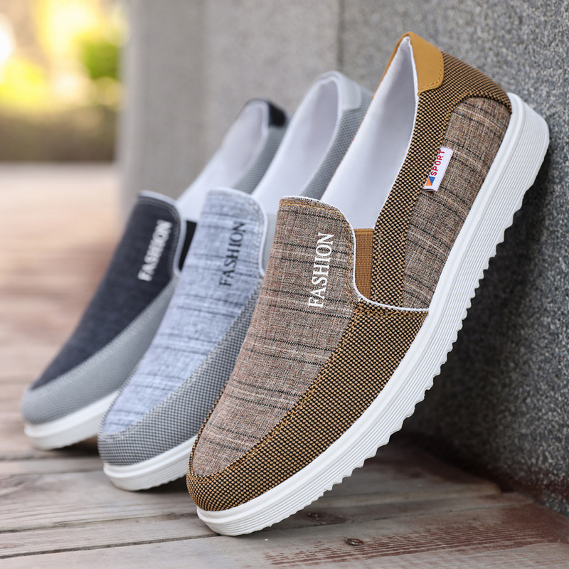 Men's Casual Shoes Board Shoes Breathable Canvas Shoes foto 4