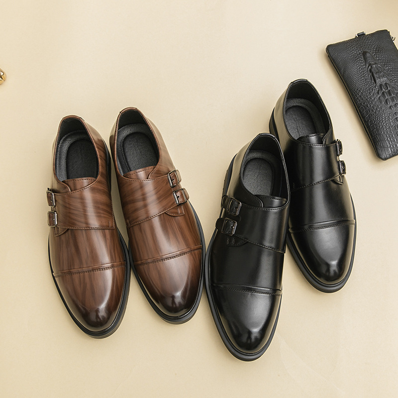 Pointed-toe Business Formal Leather Boots foto 5