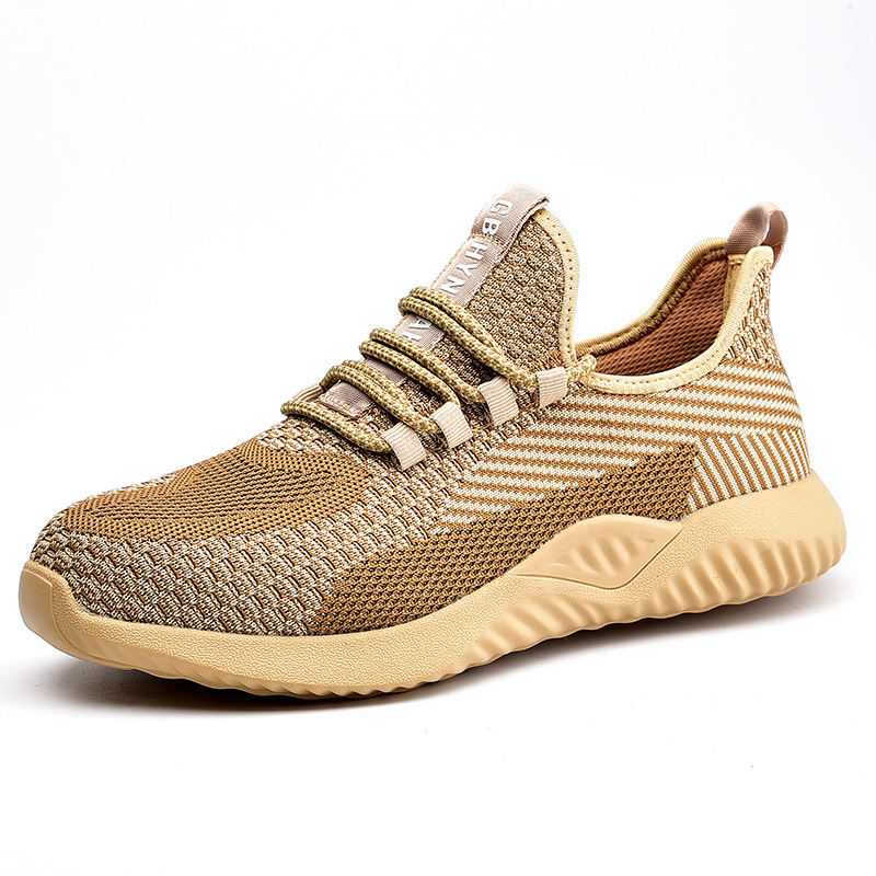 Men's Summer Flying Weaving Labor Protection Shoes foto 3