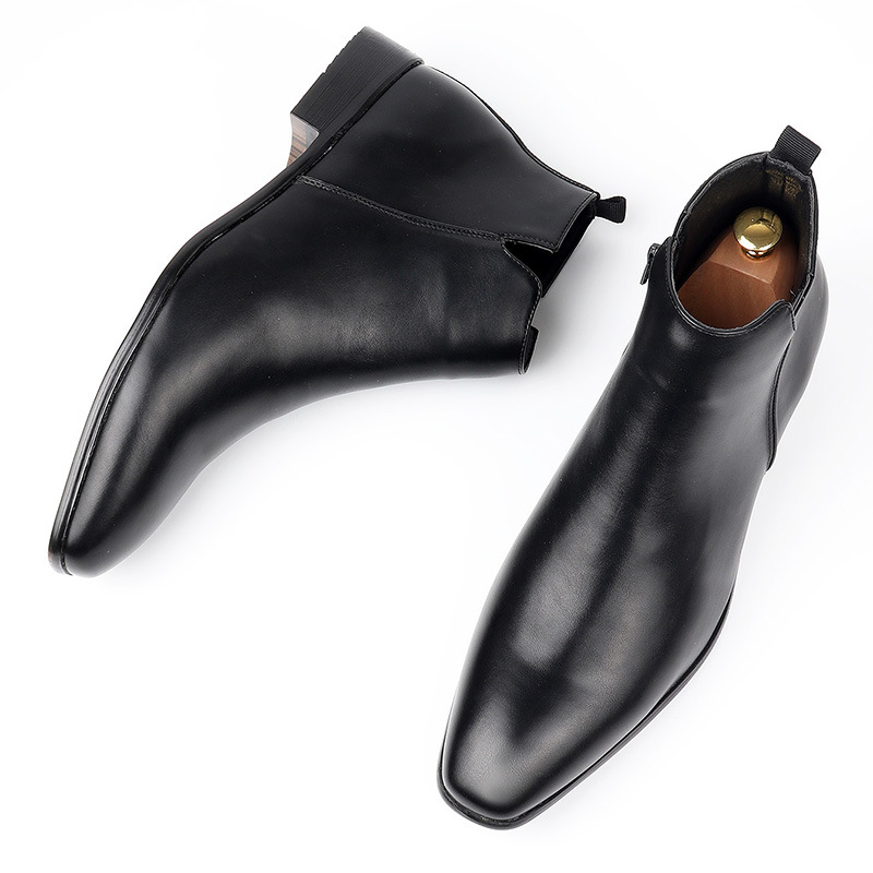 Fashion Men's Square Toe Ankle Boots foto 3