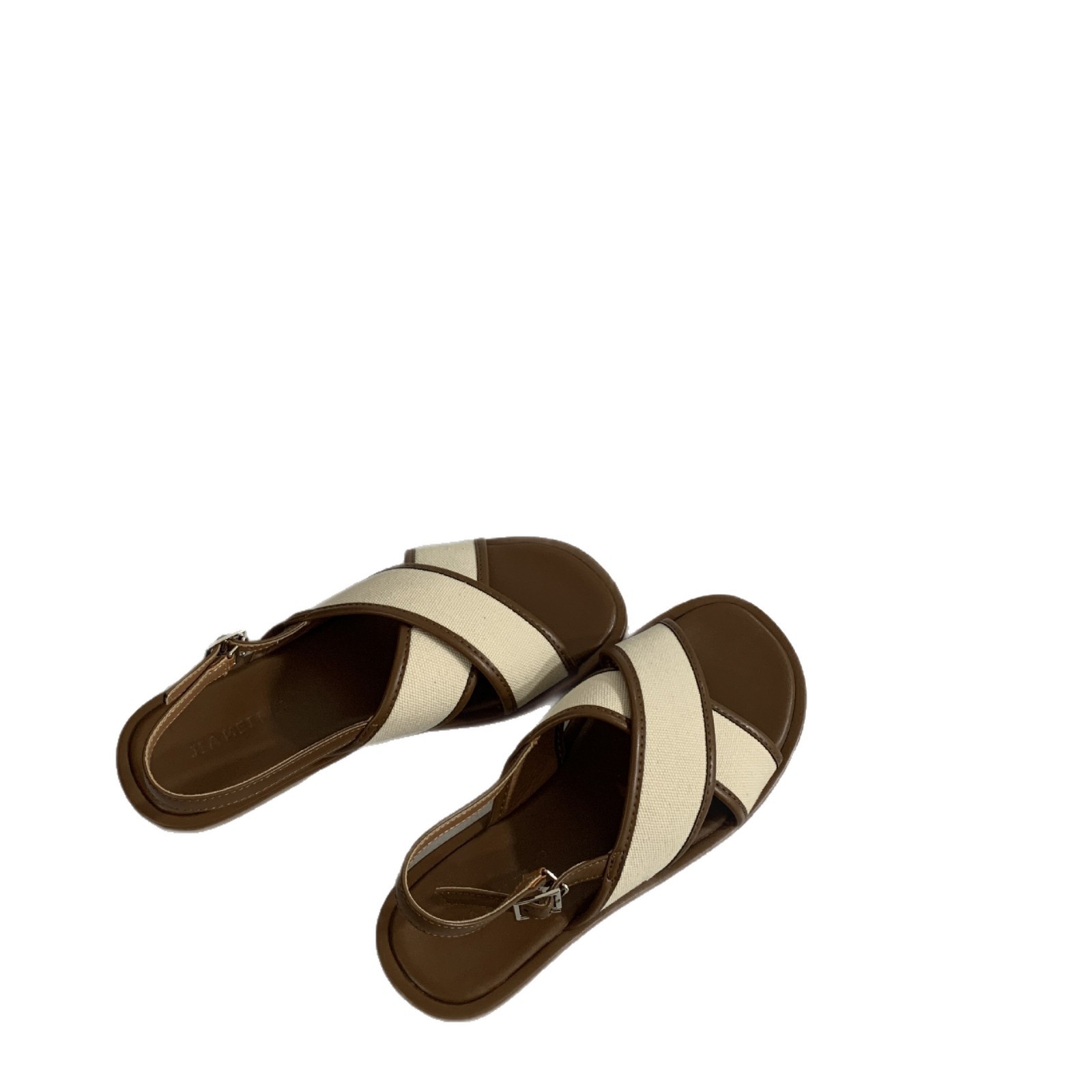 Retro Minimalist Cross-strap Sandals