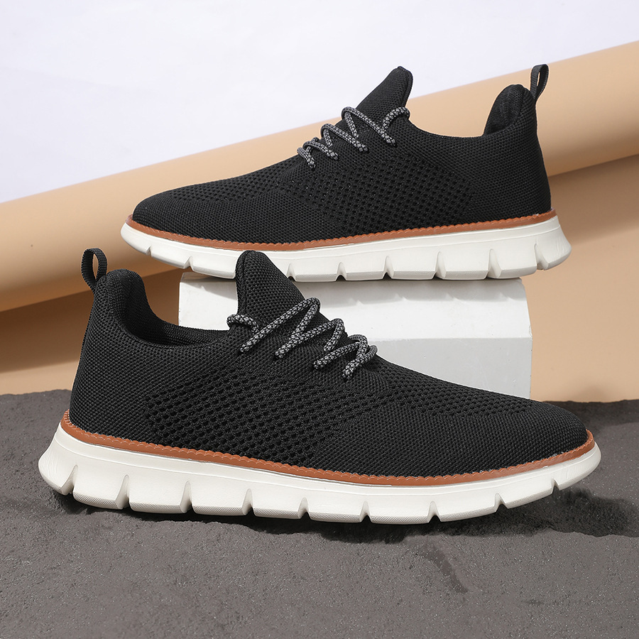 Men's Fashionable Flying Woven Surface Breathable Sneaker foto 2