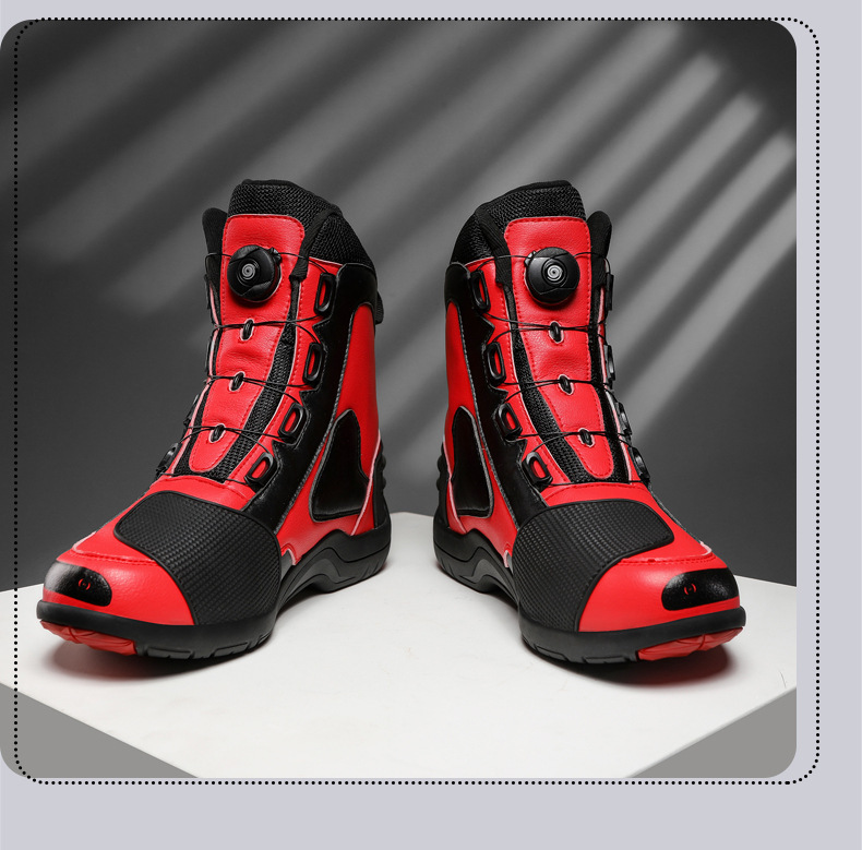 Motorcycle Long Mountain Locomotive Road Anti-skid Protection Off-road Lightweight Commuter Worker Boot foto 4