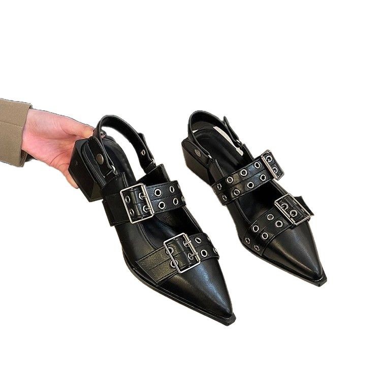 French-style Korean Sweet-and-cool Pointed-toe Mary Jane Shoes foto 5