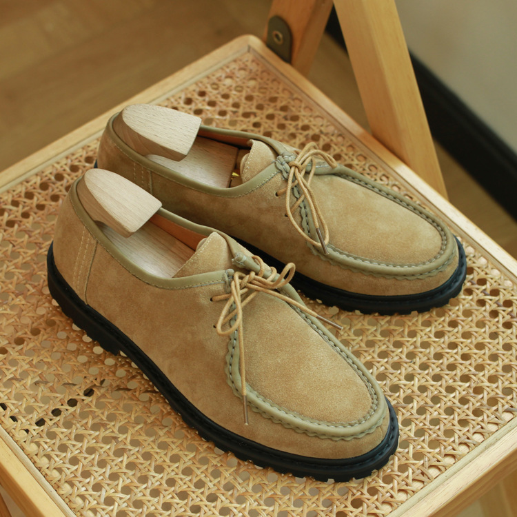 Indian Leather Shoes American Retro Suit Shoes foto 3
