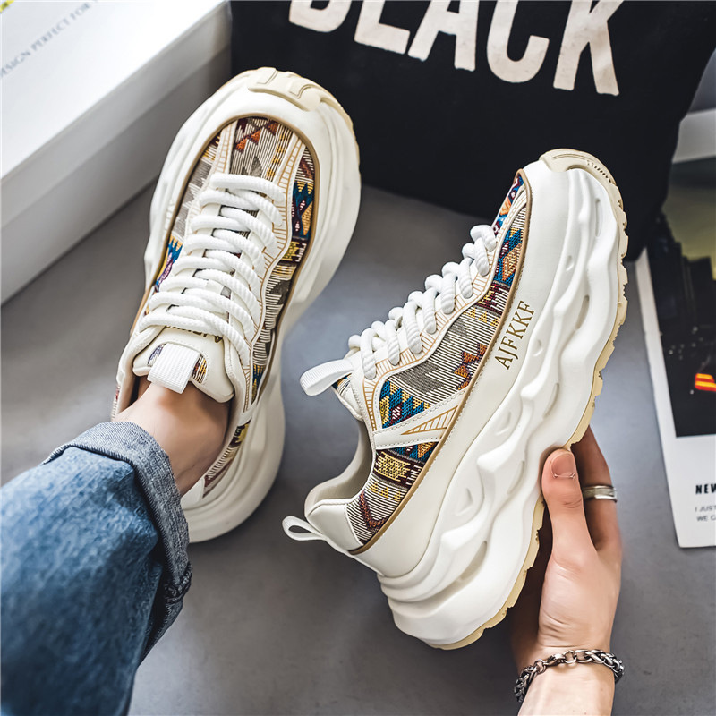 Casual Sneaker Men's Height Increasing Breathable Popular Dad Shoes foto 4
