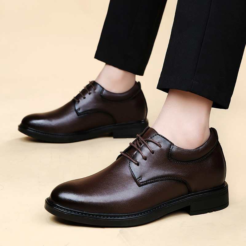 Business Leather Shoes Gentleman Formal Casual Shoes Spring Low-top Leather Surface foto 3