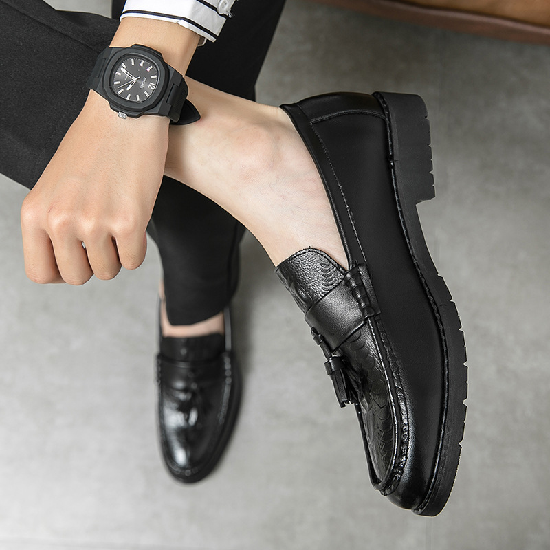 Personalized Tassel Pointed Toe New Fashion Leather Casual Shoes foto 5