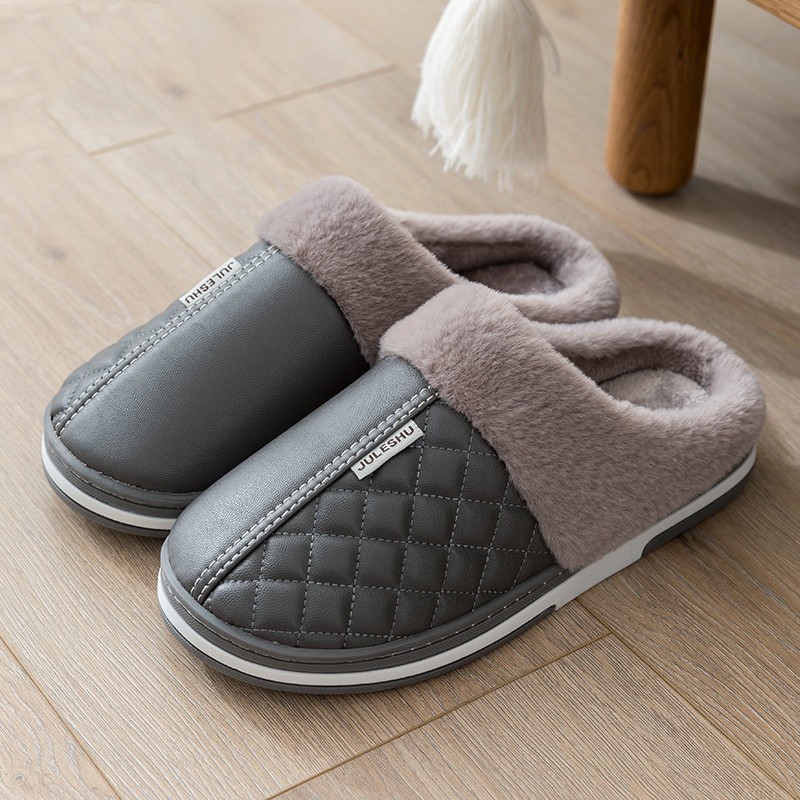 Elderly Cotton Slippers Winter Waterproof For Home Use foto 4