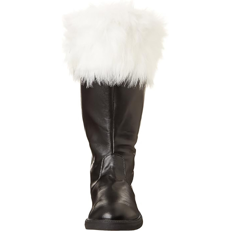 Christmas Old Man Boots White Plush Halloween foto 5