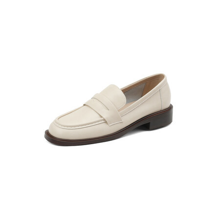 British-style Vintage Women's Heeled Leather Shoes foto 4