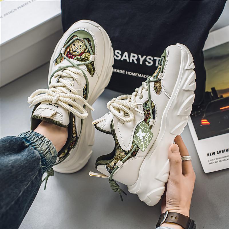 Mens Trendy Breathable Lightweight Chunky Sneakers foto 2