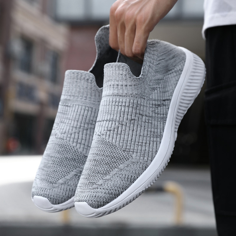Plus Size Fly-kit Mesh Men's Shoes foto 4