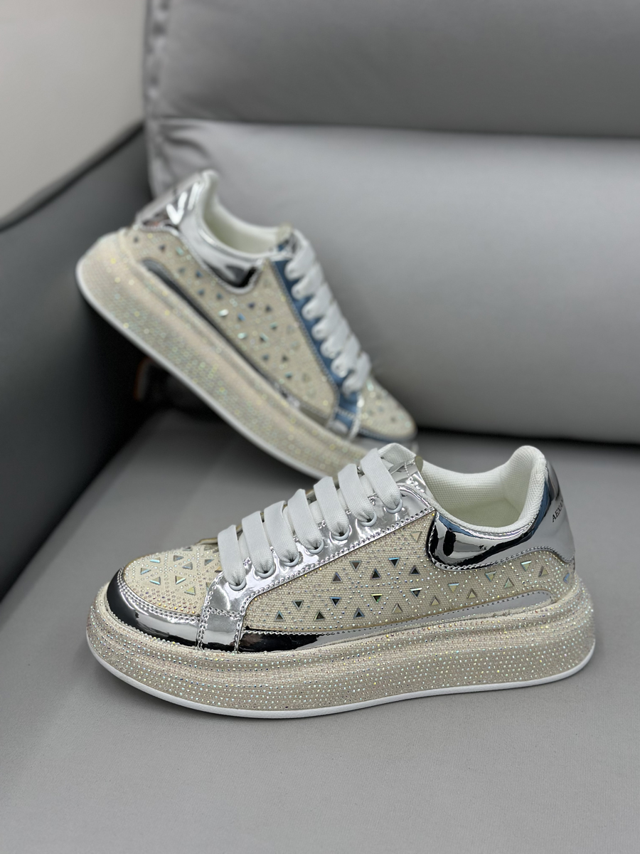 Low-top Rhinestone Platform Men's Hight Increasing Shoes foto 5