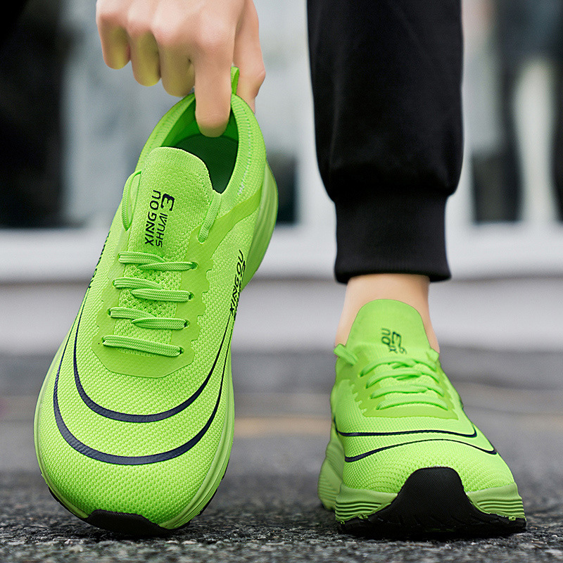 Wide Sole Flyknit Mesh Shoes Sports foto 4