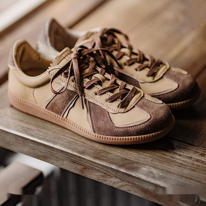 Full-grain Sheepskin Maillard Niche Retro Casual Sports Skate Shoes foto 5